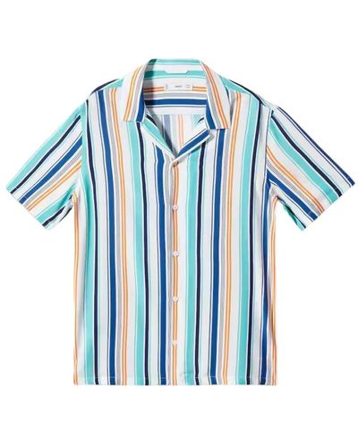 Mango Shirts > short sleeve shirts - Bleu