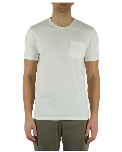 Daniele Alessandrini Grey: t-shirt in cotone con taschino frontale - Grigio