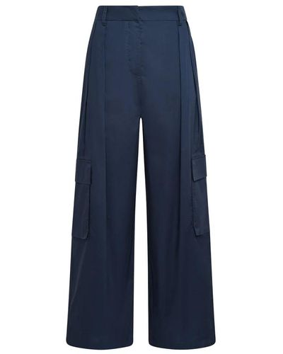 Maliparmi Trousers > wide trousers - Bleu