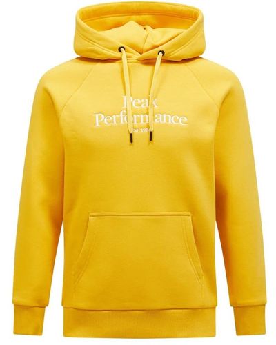 Peak Performance Hoodies - Yellow