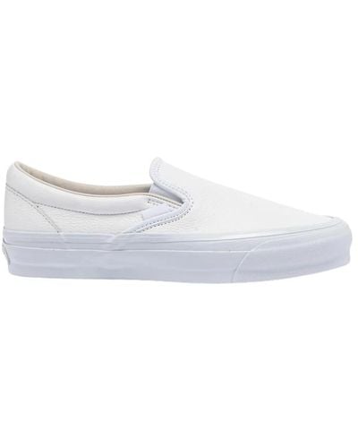 Vans Klassische slip-on leder sneakers - Weiß