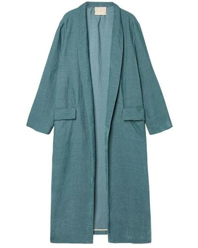 Momoní Coat with ventilation openings and flap pockets - Bleu