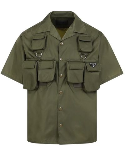 Prada Short Sleeve Shirts - Green
