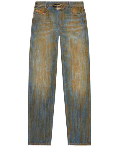 DIESEL Street style straight jeans - Grün
