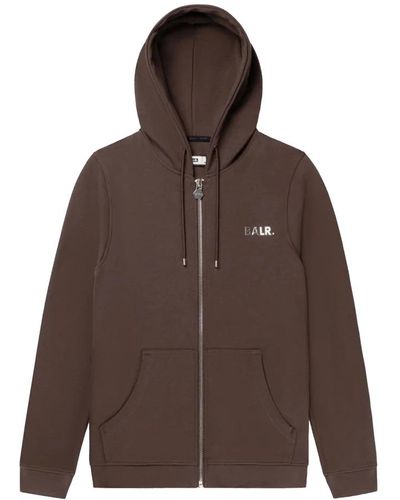 BALR Sweatshirts & hoodies > zip-throughs - Marron