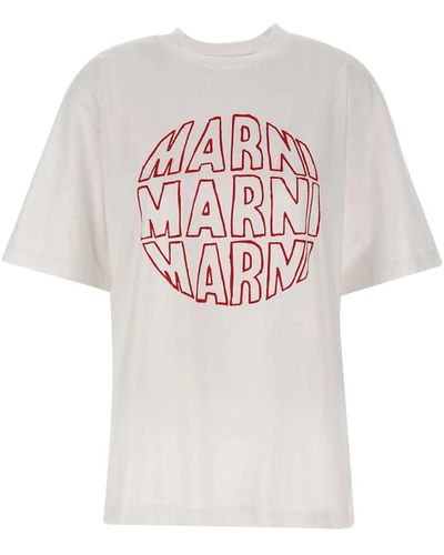 Marni Camiseta de algodón lily - Blanco