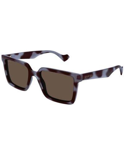 Gucci Grau braun sonnenbrille gg1540s modell - Schwarz
