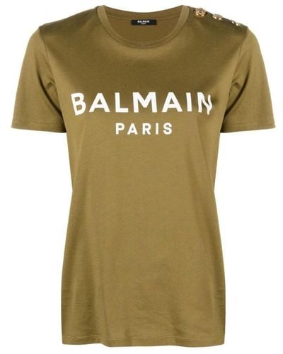 Balmain T-Shirts - Green