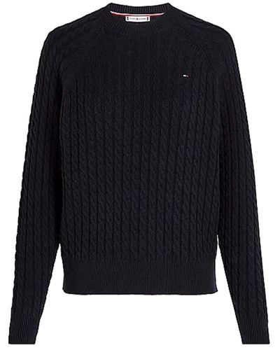 Tommy Hilfiger Round-Neck Knitwear - Black