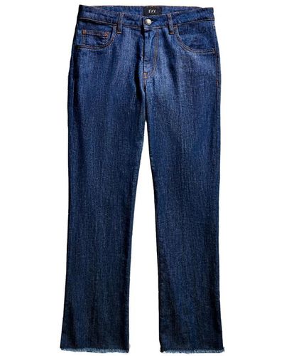 Fay Cropped jeans - Blau