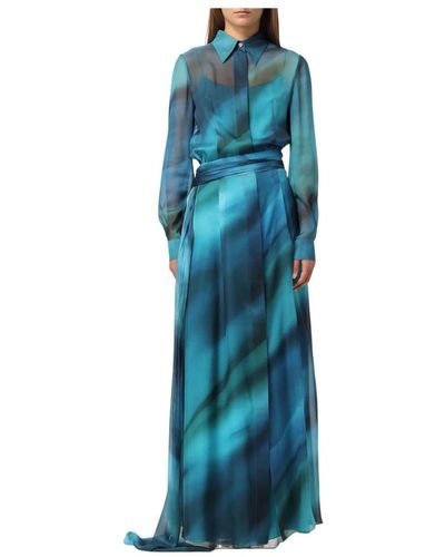 Alberta Ferretti Elegantes kleid abito - Blau