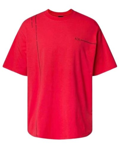 Armani Exchange Tops > t-shirts - Rouge