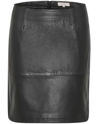 Part Two Leather Skirts - Black