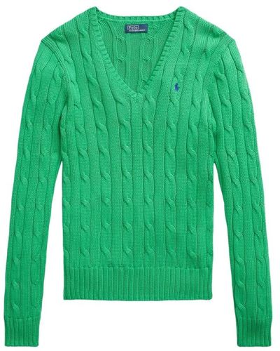 Ralph Lauren Preppy langarm-pullover - Grün