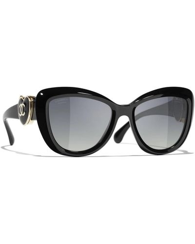 Chanel Schwarze sonnenbrille mit originalzubehör,ch5517 1759s6 sunglasses