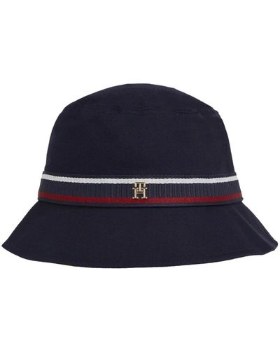 Tommy Hilfiger Blauer femininer bucket hat