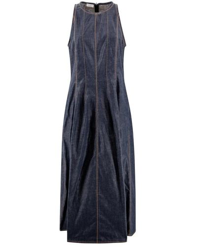 Brunello Cucinelli Maxi Dresses - Blue
