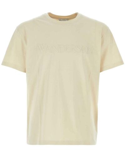 JW Anderson Sand baumwoll t-shirt,t-shirts - Natur