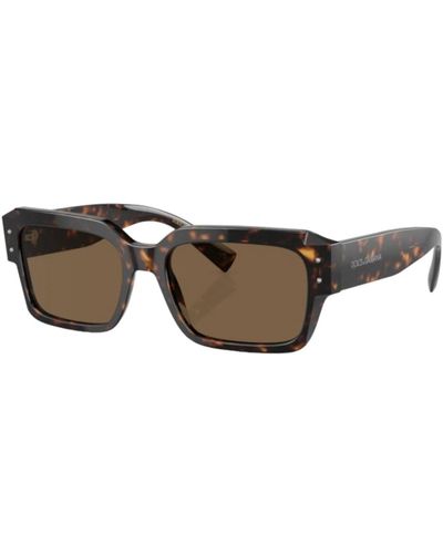 Dolce & Gabbana Quadratische sonnenbrille für männer - Braun