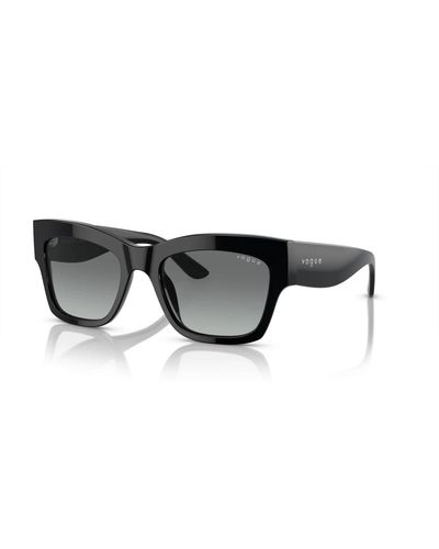 Vogue Gafas de sol negras/gris sombreadas - Negro