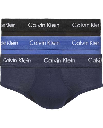 Calvin Klein Mutande 3p hip brief - Blu