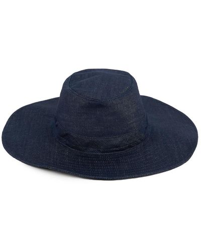iBlues Sombrero azul skipper algodón lino