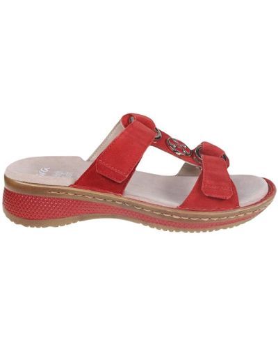Ara Flat sandals - Rojo