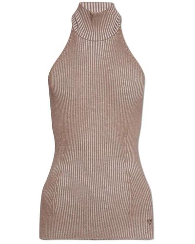Fendi Knitted Dresses - Brown