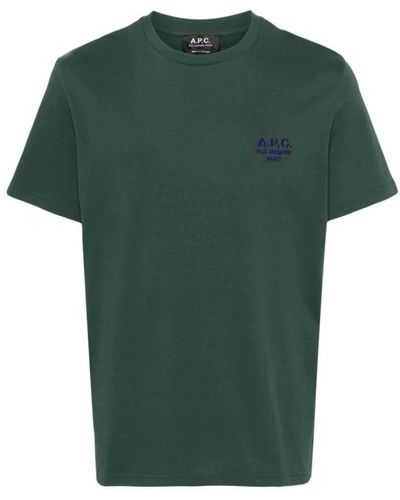 A.P.C. T-Shirts - Green