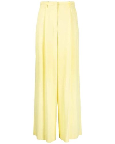 FEDERICA TOSI Cropped Trousers - Yellow