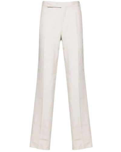 Lardini Straight Trousers - White