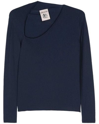 Semicouture Sweatshirts - Blue