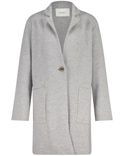 Lisa Yang Single-Breasted Coats - Grey