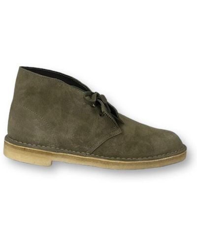 Clarks Lace-Up Boots - Green