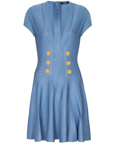 Balmain Dresses > day dresses > short dresses - Bleu