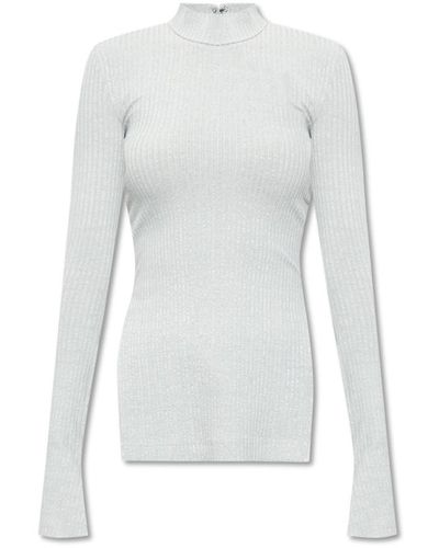 Helmut Lang Turtleneck sweater with slits - Grau