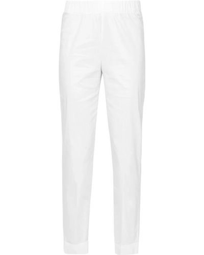 Semicouture Slim-Fit Trousers - White