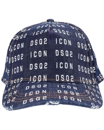 DSquared² Icon baseball cap denim - Blu