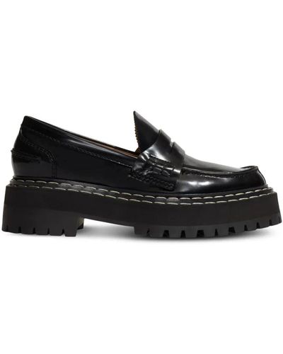 Proenza Schouler Trendige lug sole platform loafers - Schwarz