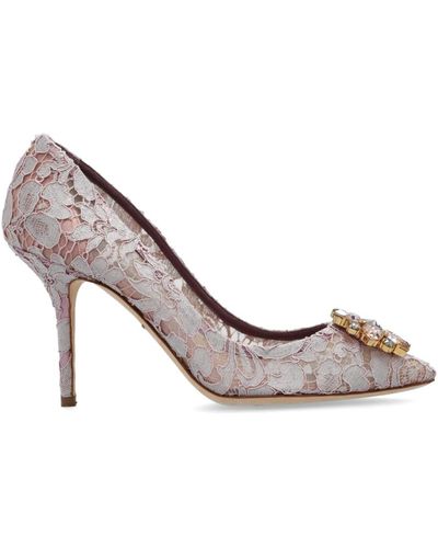 Dolce & Gabbana Spitze stiletto-pumps - Grau