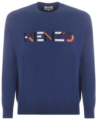 KENZO Round-neck knitwear - Blau
