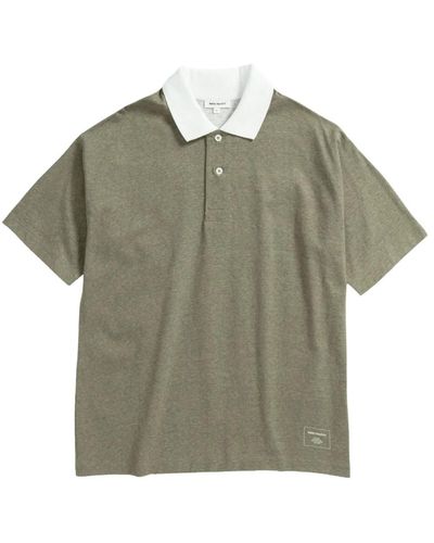 Norse Projects Loose printed polo - Grün