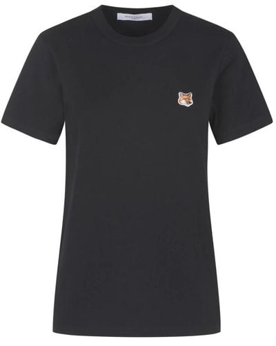Maison Kitsuné Dressed fox camiseta clásica - Negro