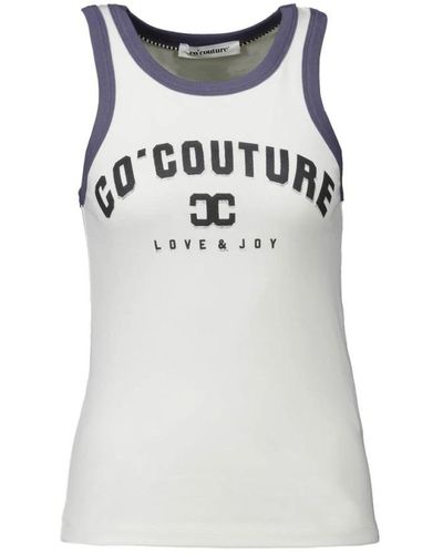 co'couture Sleeveless Tops - White