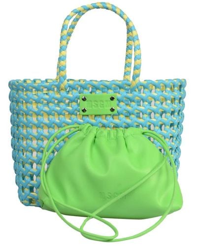 MSGM Tote Bags - Green