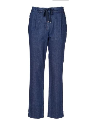 Herno Straight Trousers - Blue