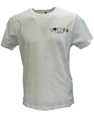 Moschino Lässiges baumwoll t-shirt - Grau