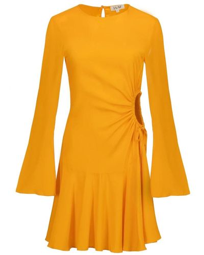 JAAF Short Dresses - Yellow