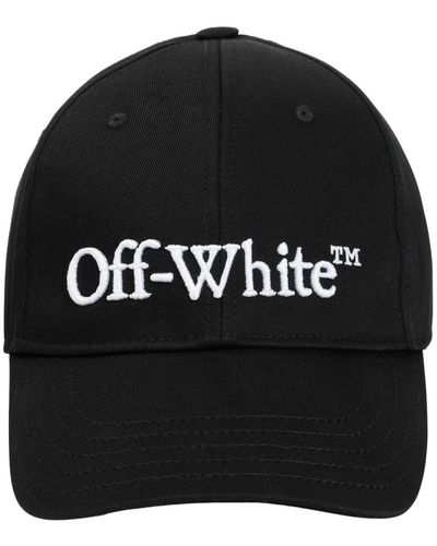 Off-White c/o Virgil Abloh Schwarze baseballkappe mit weißem logo