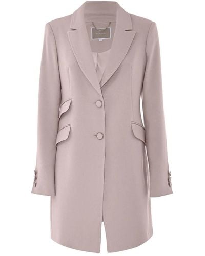 Kocca Elegante abrigo entallado con botones - Rosa